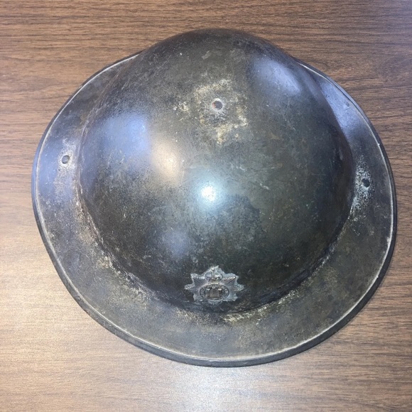 βοΈπ¬π§ Devonshire Regiment Helmet World War 1 Metal Helmet w/ Strap π¬π§π‘ - Picture 2 of 11